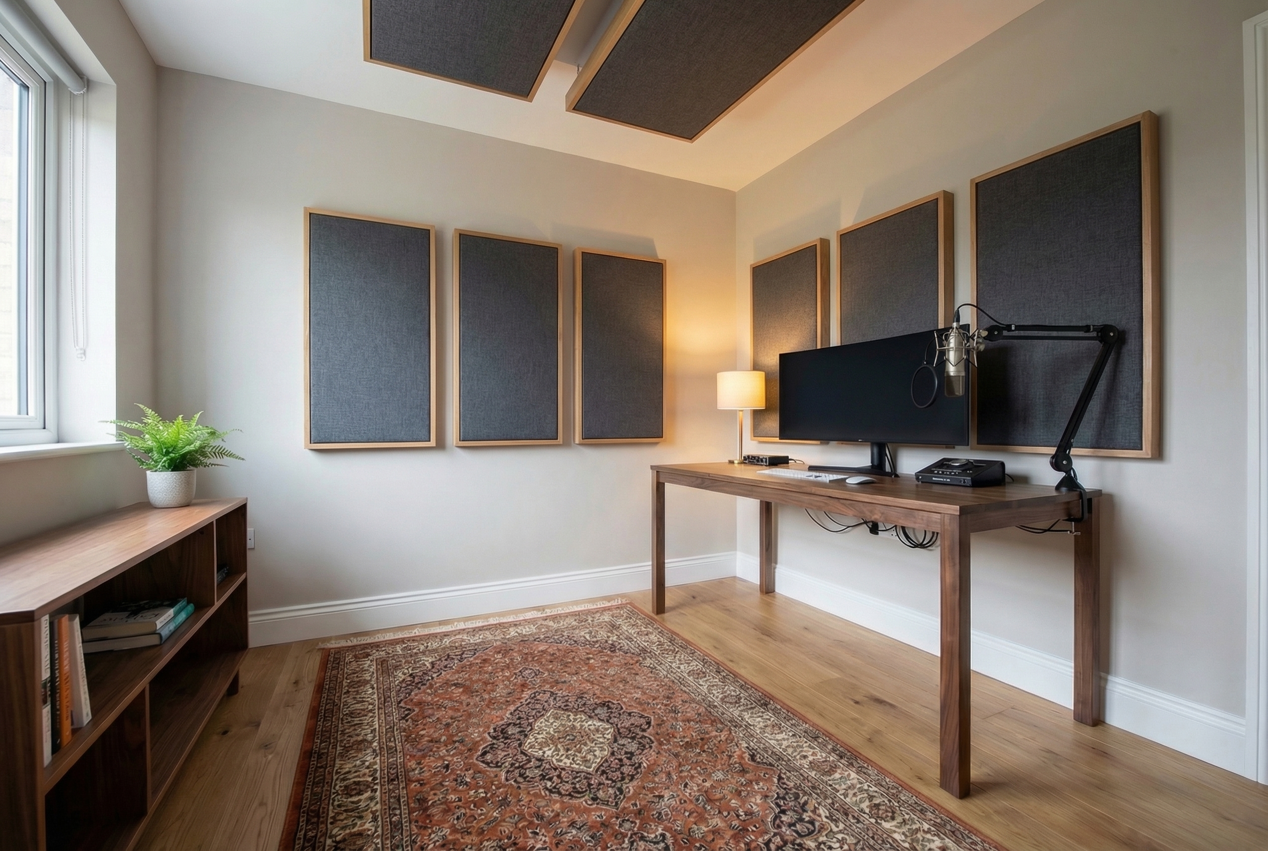 Room after acoustic treatment